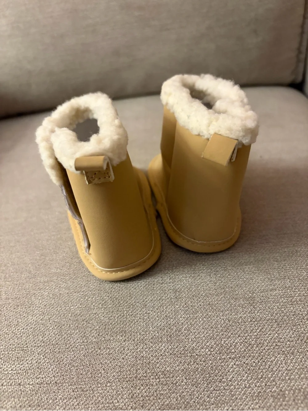 Carter’s Baby Cozy Faux-Shearling Booties in Tan